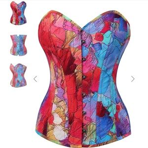 Corset Story 32" Kaleidoscope Exposed Petal Overbust Corset